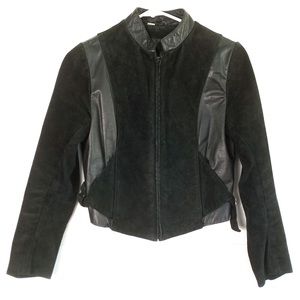Wilsons Leather Black and Dark Gray Jacket